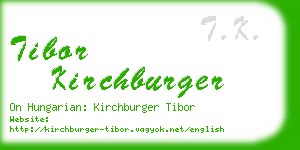 tibor kirchburger business card